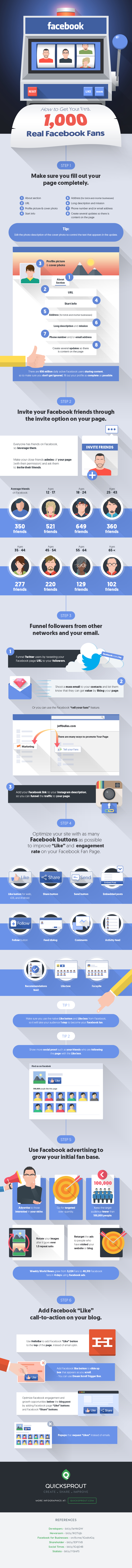 Facebook page likes infographics